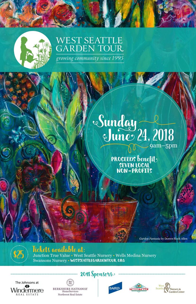 West Seattle Garden Tour’s 2018 gardens and ticket information